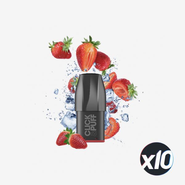 PACKx10 - POD - CLICK & PUFF - FRAISE GLACEE