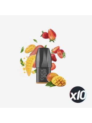 PACKx10 - POD - CLICK & PUFF - FRAISE MANGUE