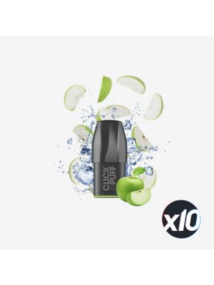 PACKx10 -POD - CLICK & PUFF - POMME VERTE