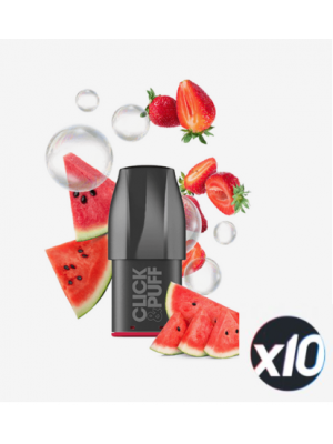 PACKx10 - POD - CLICK & PUFF - PASTEQUE FRAISE BUBBLE