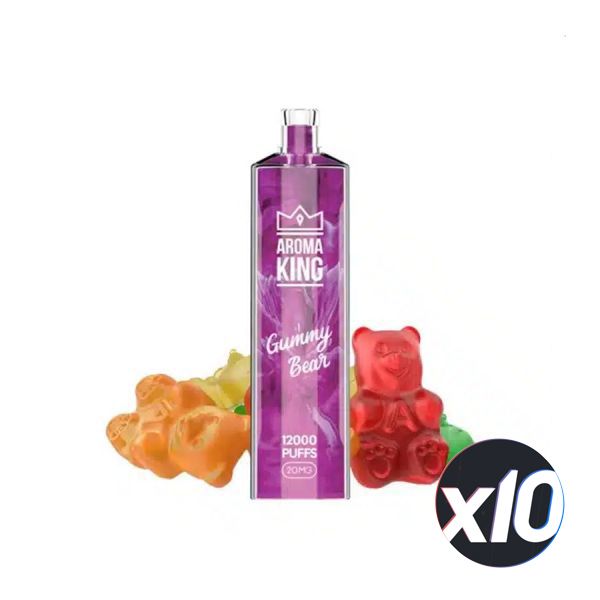 PackX10 - AROMA KING - Gummy Bear - 12 000 taffs