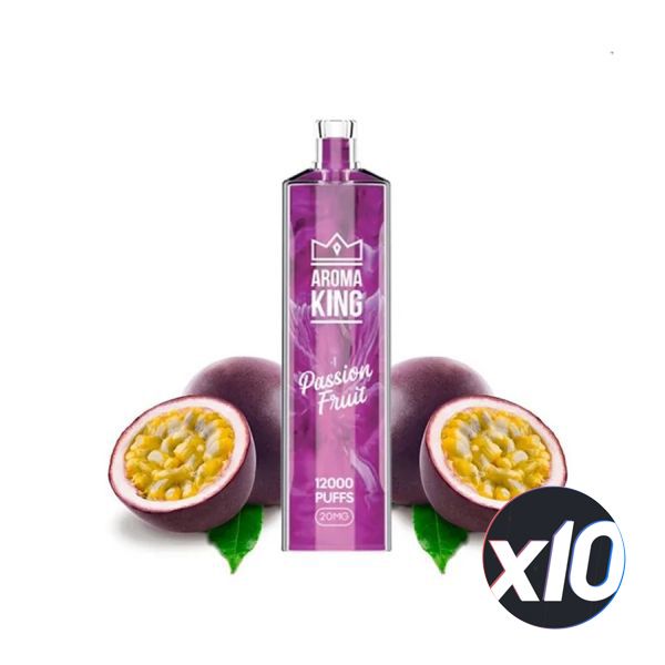 PackX10 - AROMA KING - Passion Fruit - 12 000 taffs