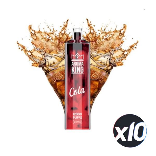PackX10 - AROMA KING - Cola - 12 000 taffs