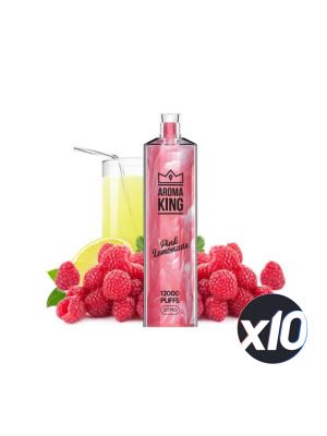 PackX10 -AROMA KING - Pink Lemonade - 12 000 taffs