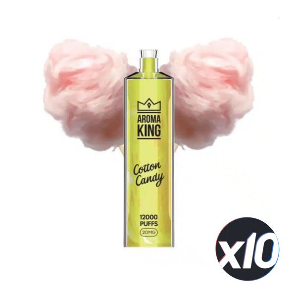 PackX10 - AROMA KING - Cotton Candy - 12 000 taffs