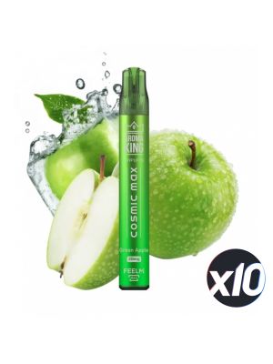 PackX10 - PUFF COSMIC MAX - GREEN APPLE - AK 999 PUFFS