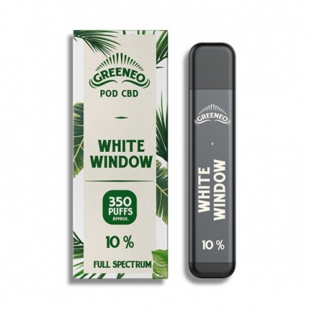 GREENEO - Puff WHITE WINDOW 100mg - 350 puffs
