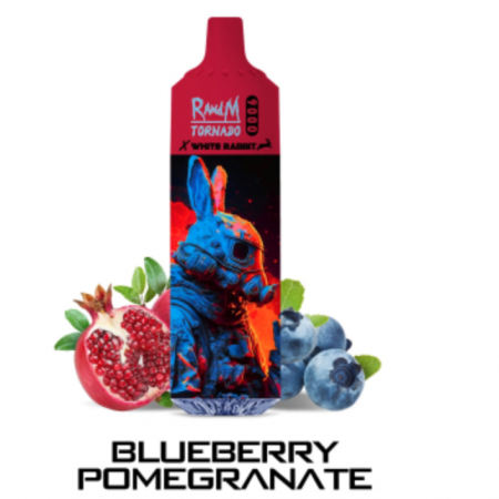 WHITE RABBIT x RandM - Blueberry Pomegranate - 9000 puffs