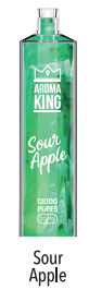AROMA KING - Sour Apple - 12 000 taffs