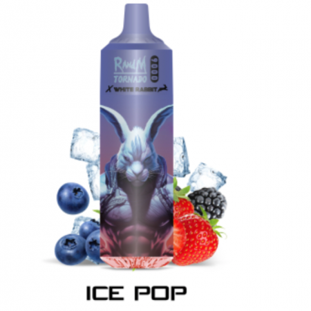 WHITE RABBIT x RandM - Ice Pop - 9000 puffs