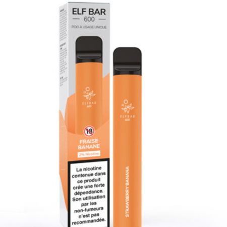 ELF BAR - Fraise Banane - 600 puffs