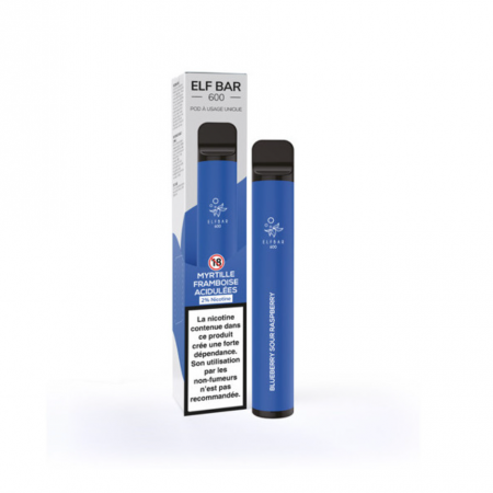 ELF BAR - Myrtille Framboise Acidulées - 600 puffs