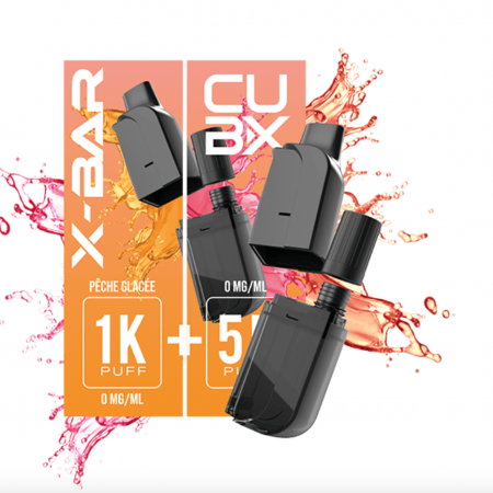 PODS CUB-X / X BAR - PÊCHE GLACÉE